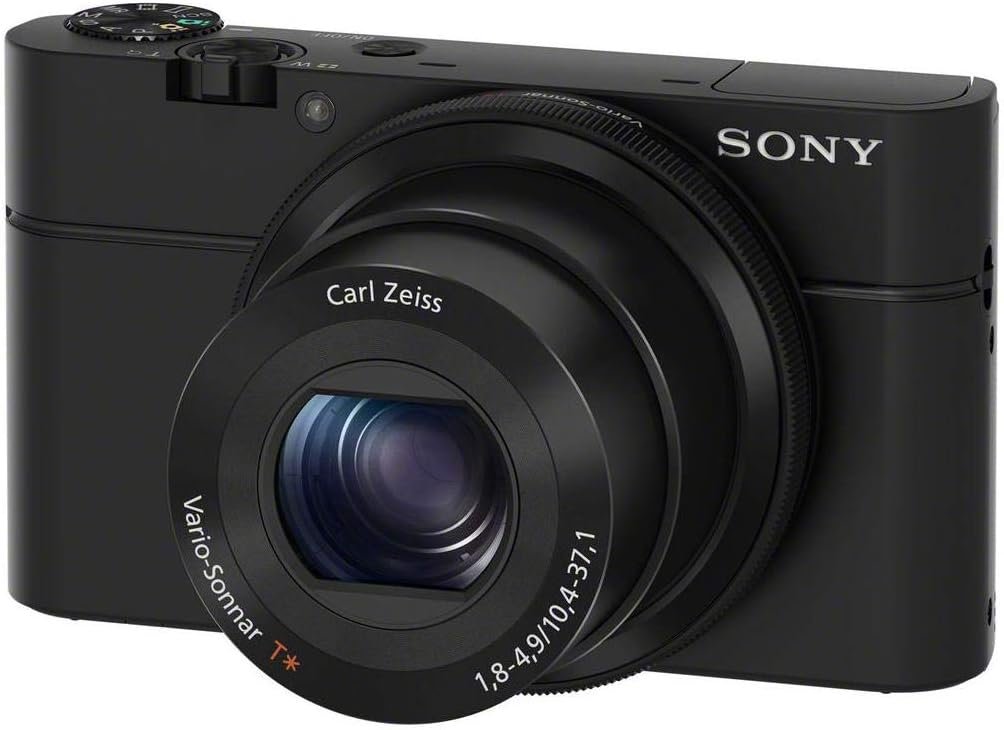 Sony RX100 20.2 MP Premium Compact Digital Camera w/ 1-inch sensor, 28-100mm ZEISS zoom lens, 3” LCD