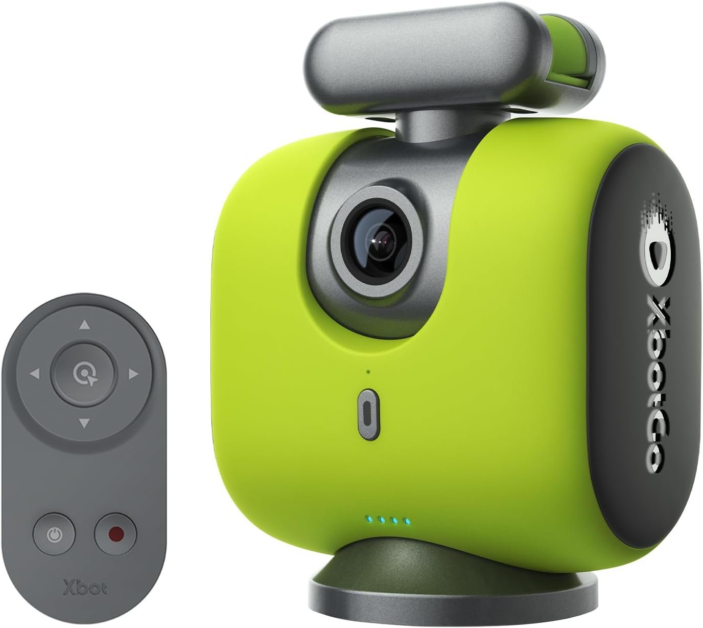 XbotGo Chameleon AI Auto Sports Action Camera – 4K 60FPS Soccer Camera and Basketball Tracking Camera for Team Sports, Live Streaming, No Subscription, Works with iOS & Android (Lemon Green)