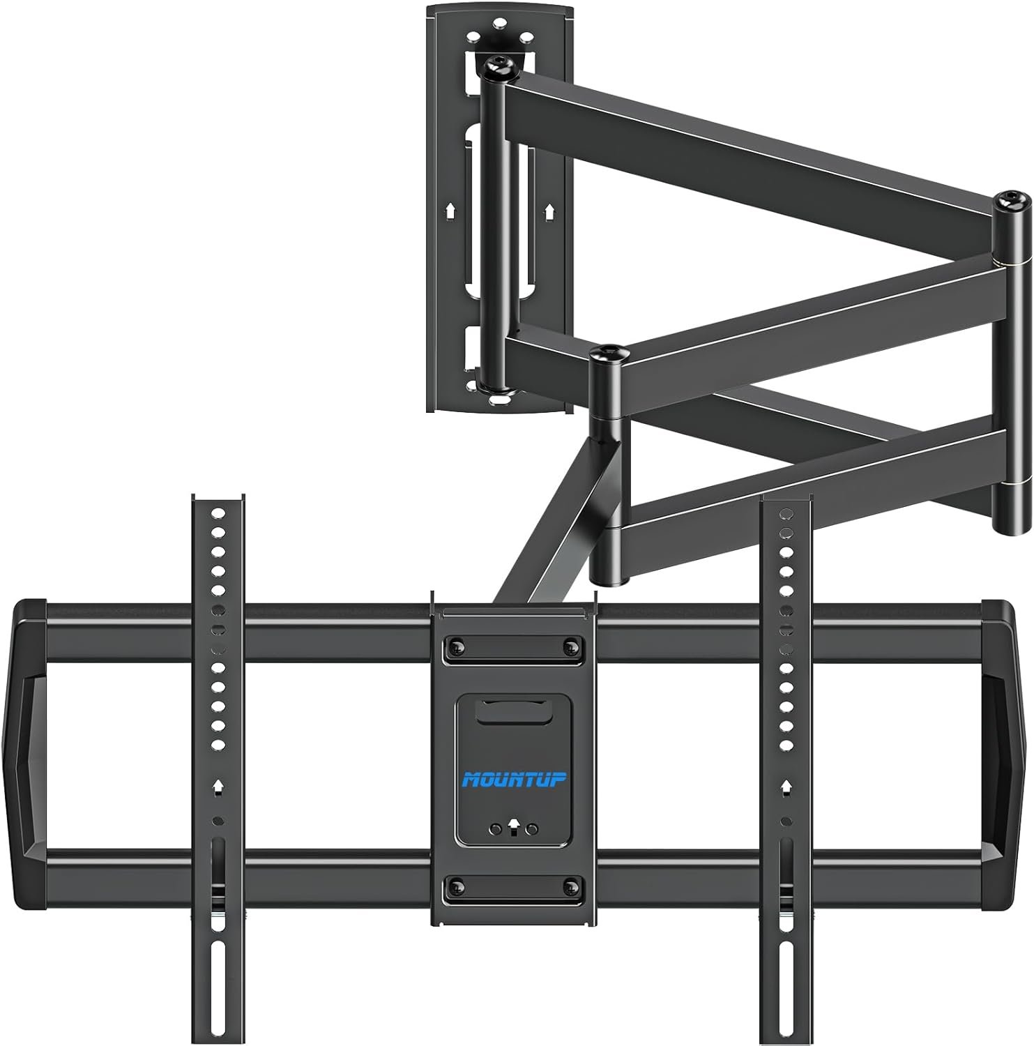 MOUNTUP 37.9″ Long Arm TV Wall Mount for Most 42-75 Inch TVs, Full Motion Corner Wall Mount TV Bracket with Extension & Tilt & Swivel & Level Articulating Arm, Max VESA 600x400mm, Holds up to 99 lbs