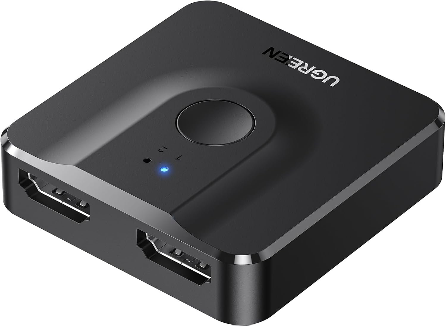 UGREEN HDMI Switch 4K@60Hz, Bi-Directional HDMI Splitter 2 in 1 Out Switcher Supports UHD 3D HDR Compatible with PS5, PS4, Xbox Series X/S, Roku, Fire Stick, Black