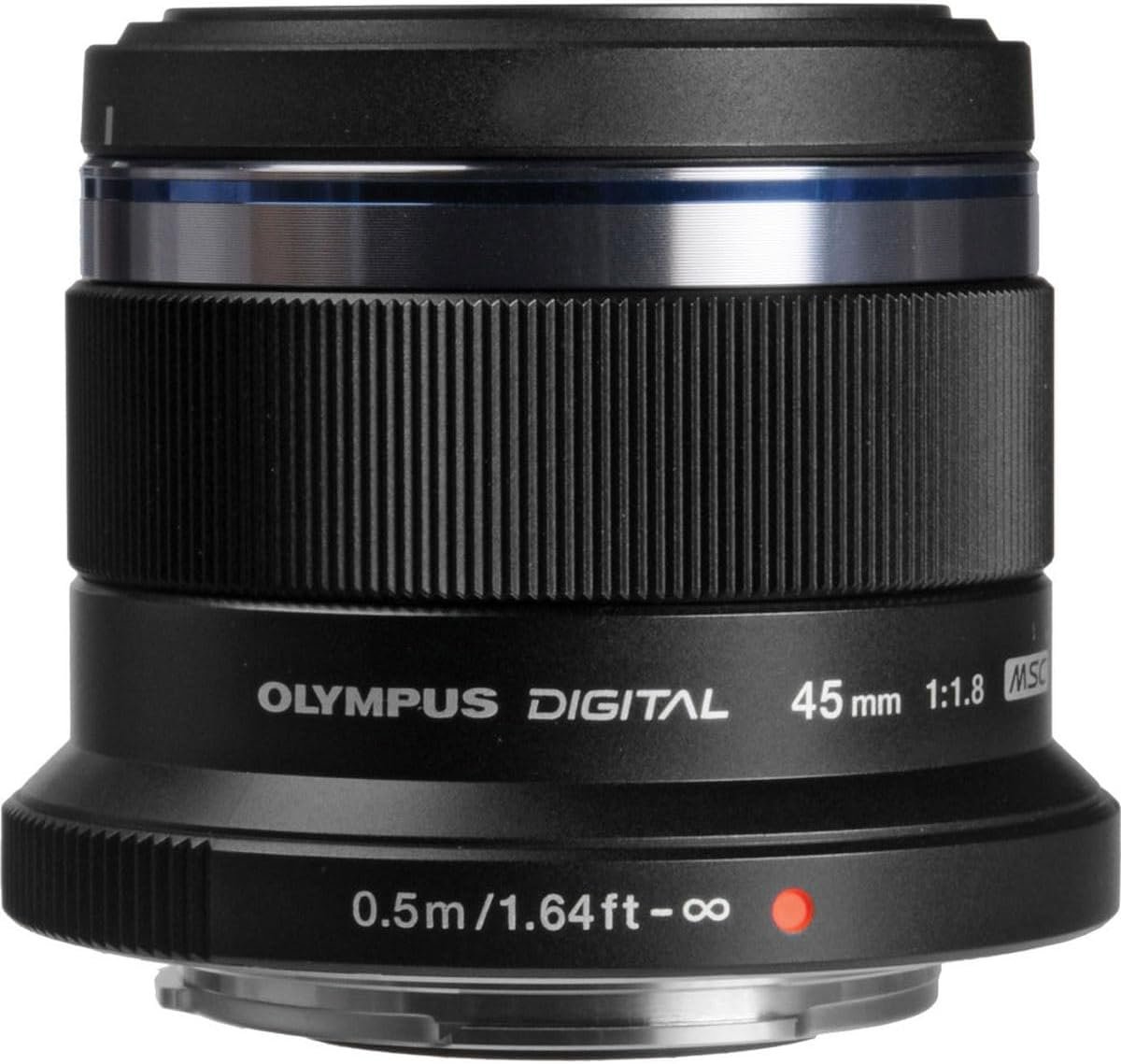 OM SYSTEM Olympus M.Zuiko Digital 45mm F1.8 Black for Micro Four Thirds System Camera, Compact Design, Beautiful Bokeh, Bright