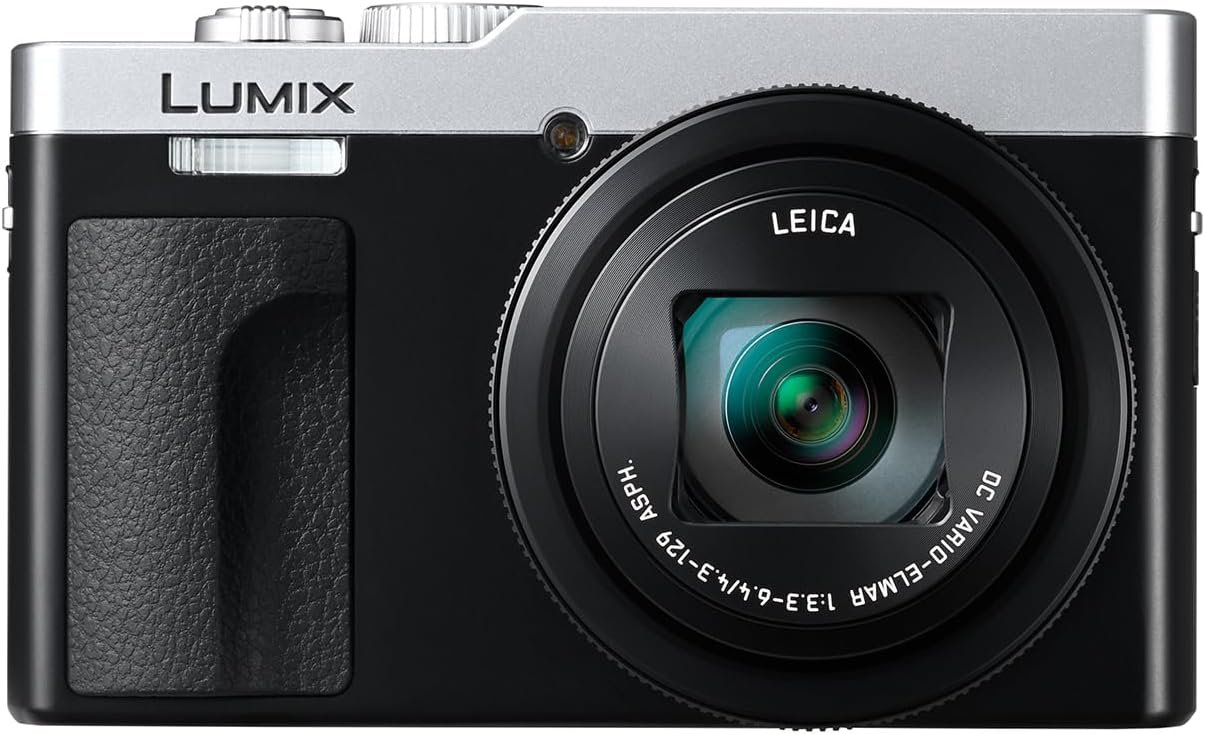 Panasonic LUMIX TZ/ZS99 Point and Shoot Camera, Compact Camera for Travel with 30x Zoom with 24-720mm Zoom Lens, and 4K Video/Photo, Great for Travel and Concerts, DC-TZ99 (Silver)