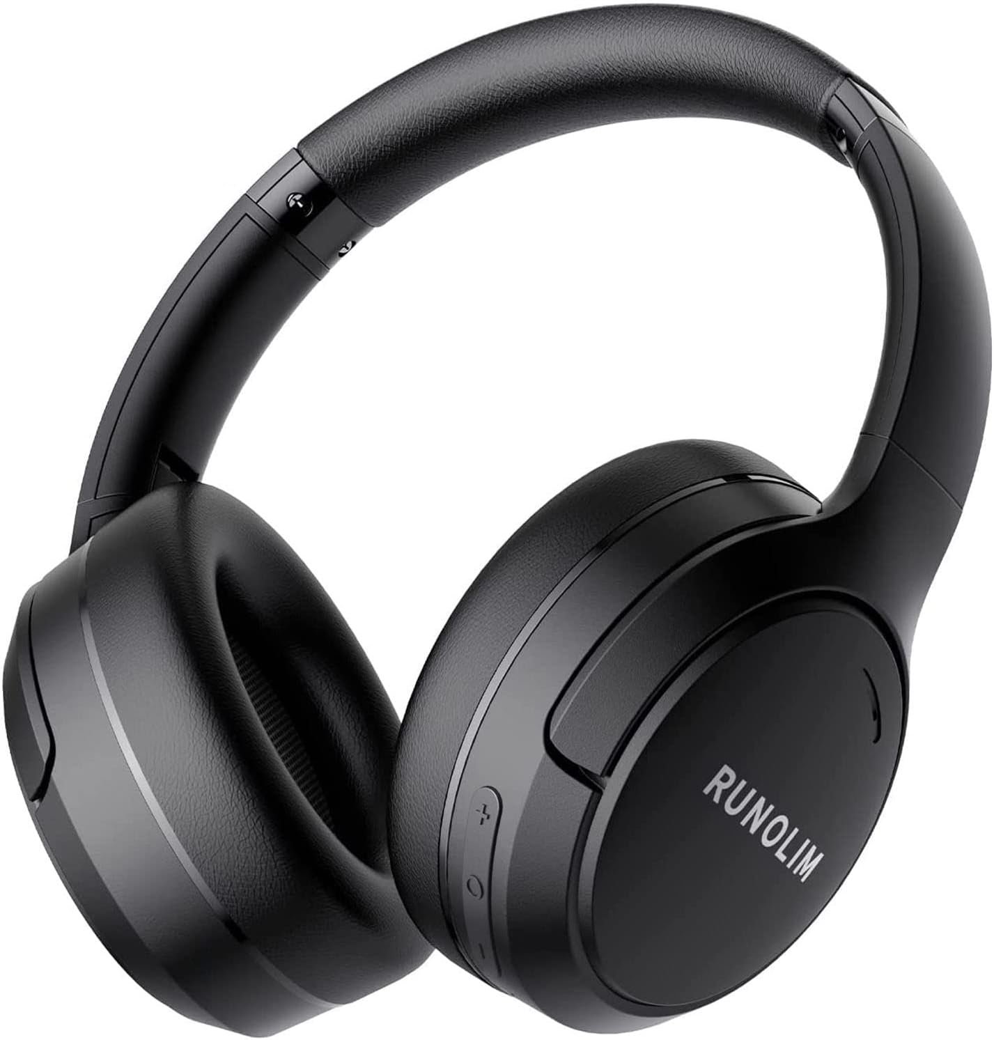 RUNOLIM Hybrid Active Noise Cancelling Headphones, Wireless Over Ear Bluetooth Headphones with Microphone, 100H Playtime, Foldable Headphone with HiFi Audio, Deep Bass for Home Travel Office
