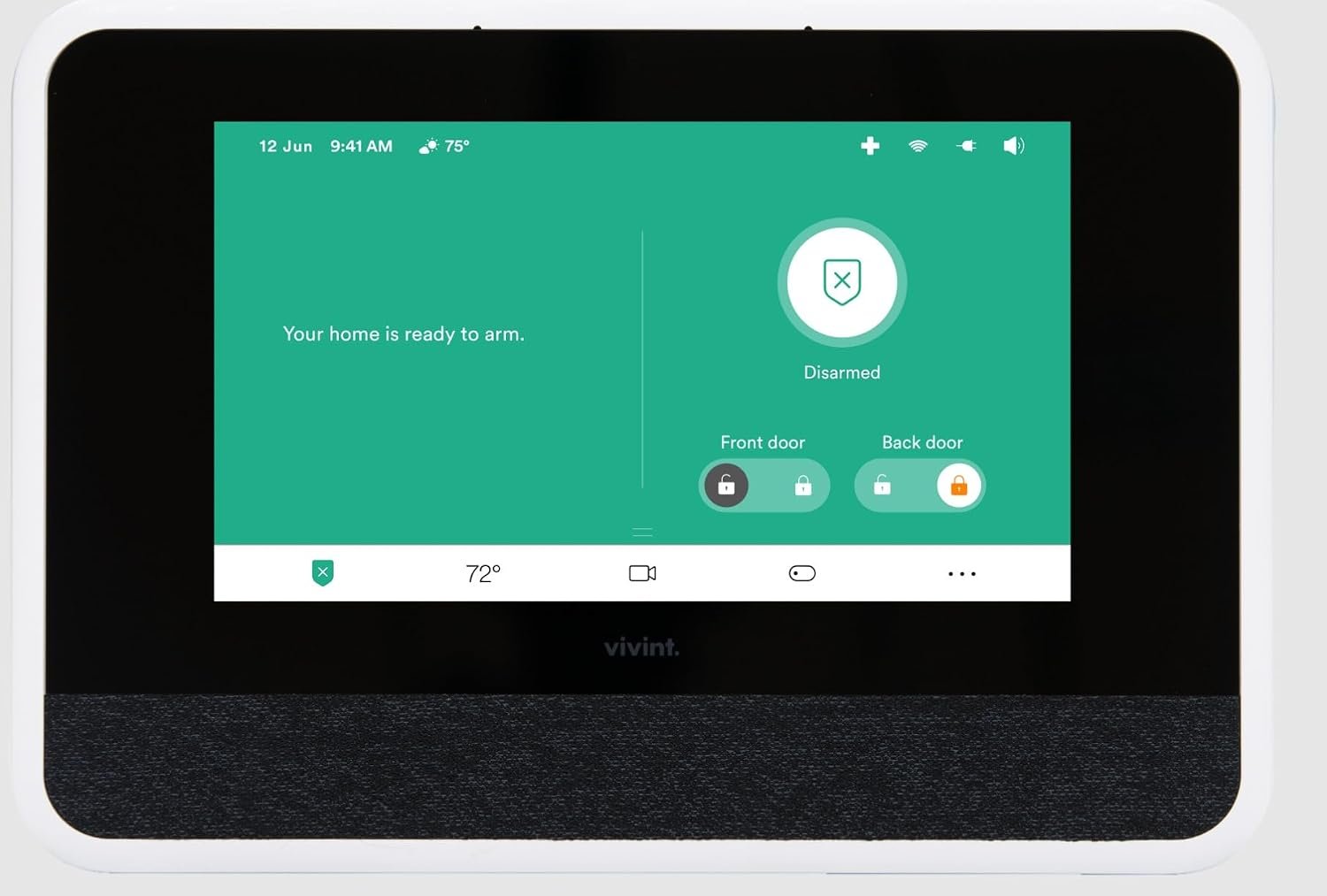 Smart Security Control Panel Hub Compatible with Vivint Systems – VS-SH2000-C00 Touchscreen Hub with Backup Battery & Power Supply