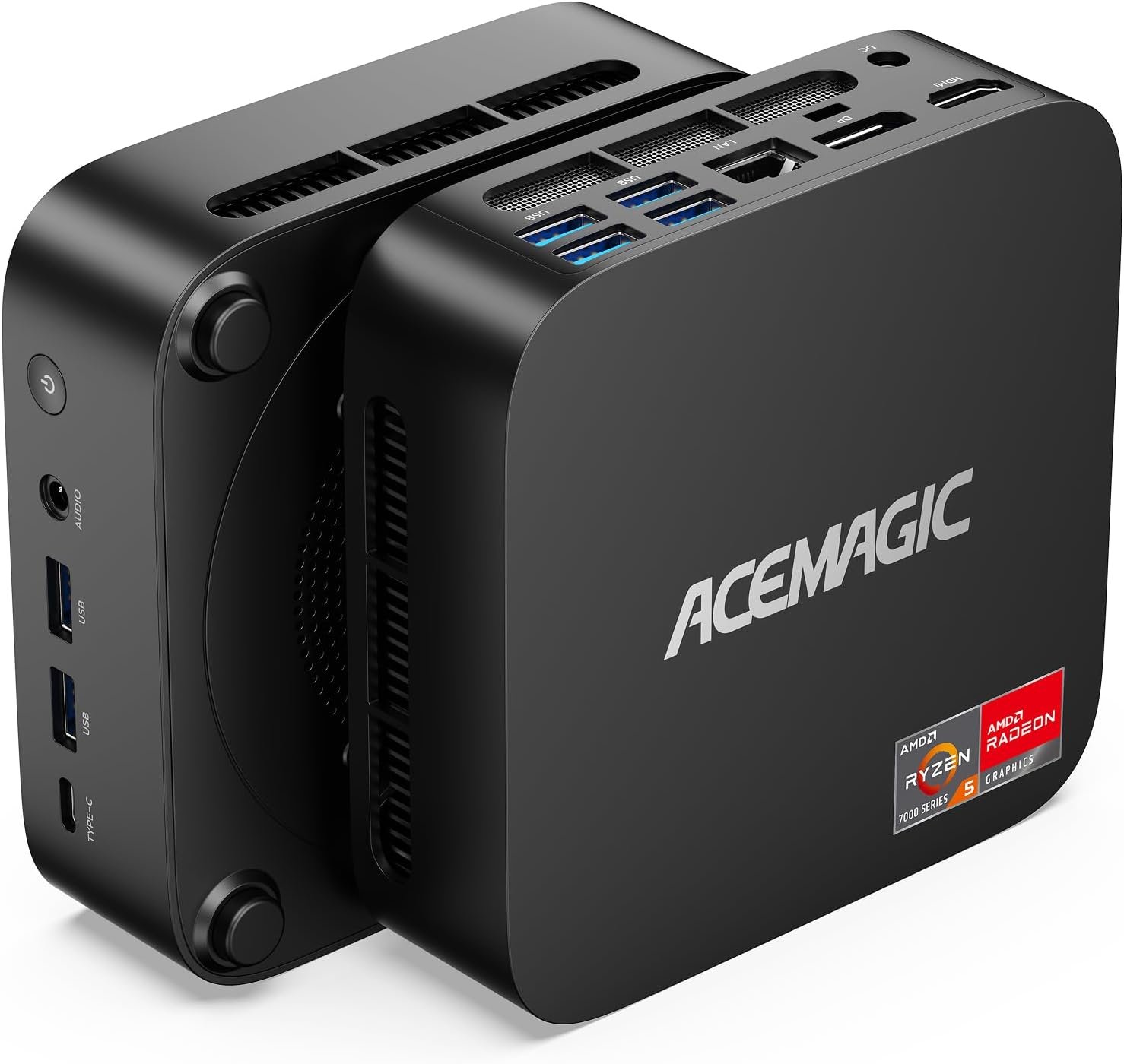 ACEMAGIC K1 Mini PC Windows 11 Pro, AMD Ryzen 5 7530U (6C/12T, Up to 4.5GHz) 16GB RAM 512GB SSD All-Rounder Desktop Mini Computers Triple 4K@60Hz, Wi-Fi 6, BT 5.2, for Home Office & Gaming