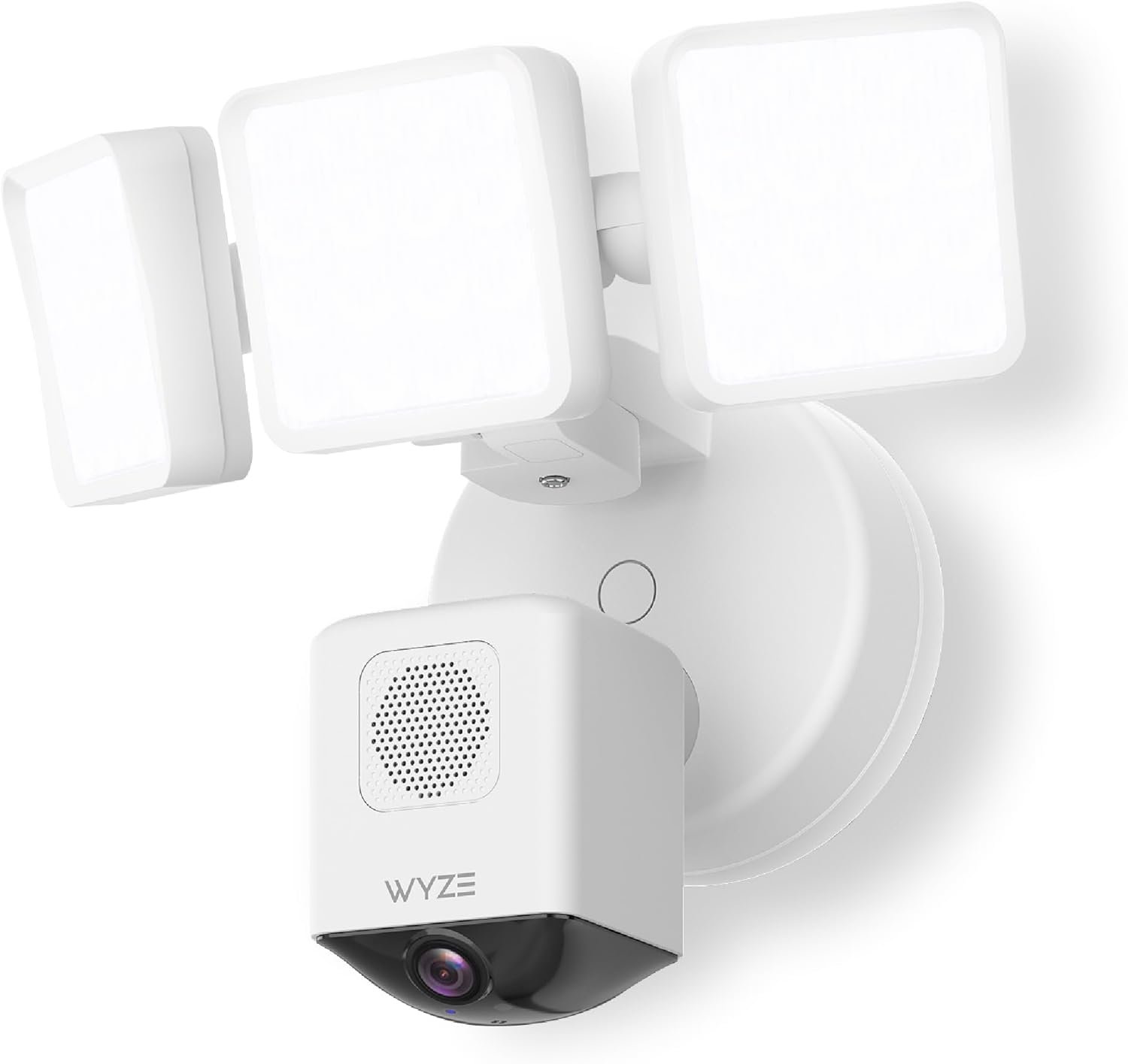 WYZE Floodlight Camera Pro, PCMag Editors’ Choice 3000-Lumen LEDs, 2.5K HD Outdoor Security Camera, 180° Wide View, Motion Detection, Color Night Vision, Works with Alexa & Google-White