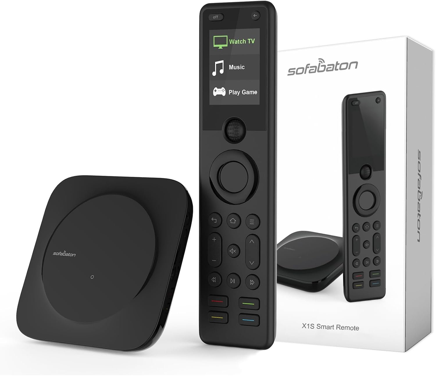 SofaBaton X1S Universal Remote with Hub, All in One Universal Remote Control with SofaBaton Customize APP, One Touch Activities, Compatible with 60 Devices, Compatible with Alexa Google Assistant