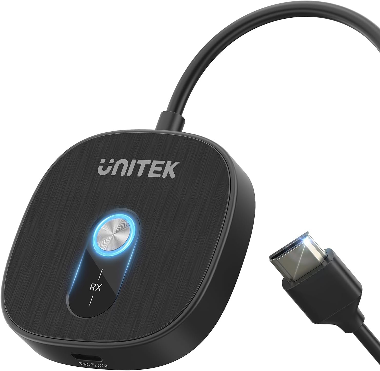 Unitek Wireless HDMI Display Dongle Adapter-Streaming Media Adapter NoWiFi | plug&play, no Wi-Fi, AirPlay Miracast, iPhone Android Windows, TV monitor projector, portable stable wireless HDMI dongle
