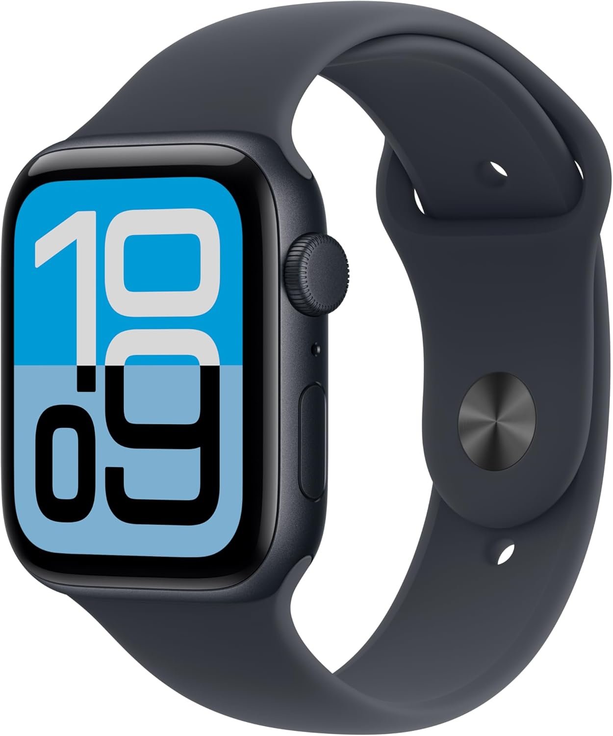 Apple Watch SE 3 [GPS 44mm] Smartwatch with Midnight Aluminum Case with Midnight Sport Band – M/L. Fitness and Sleep Trackers, Heart Rate Monitor, Always-On Display, Water Resistant