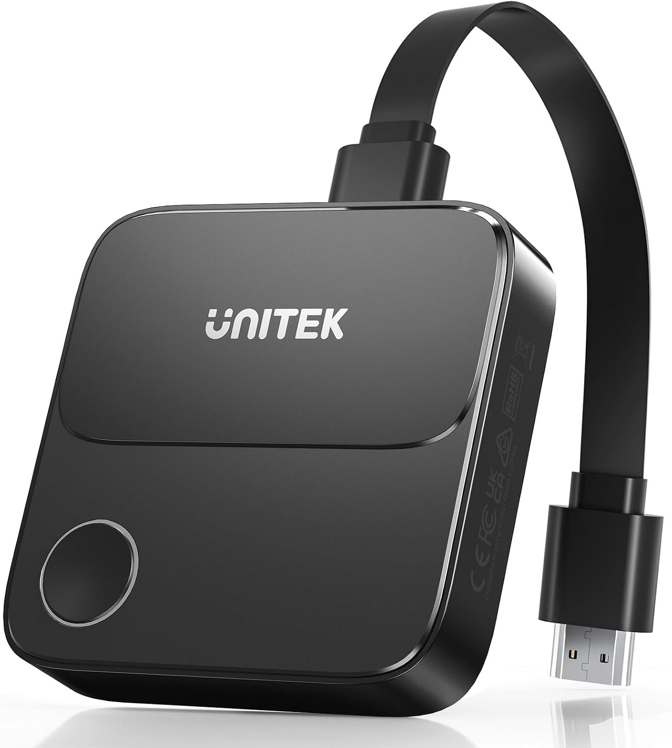 Unitek Hdmi Wireless Display Dongle Adapter – 5G Screen Mirroring Receiver TV Casting Device Screen Mirroring Adapter/4K Hdmi Extender for Streaming Video to Monitor from Mac iOS Android Windows-Black