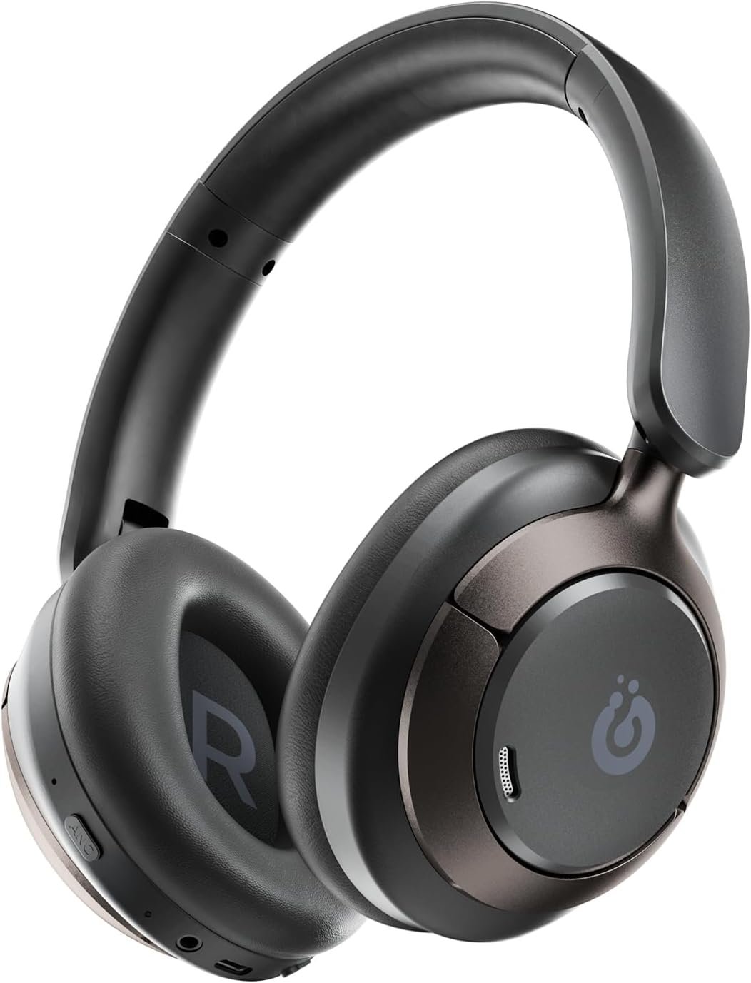 Boean Active Noise Cancelling Headphones, Bluetooth 6.0 Wireless Headphones with 120H Playtime, Soft Foam Over Ear Headphones with 360° HD Audio & 5 ENC Mics, Deep Bass Stereo Headset for Travel Game
