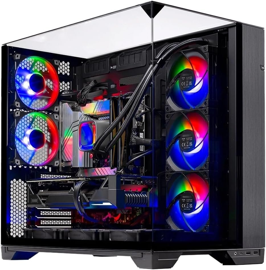 Skytech Gaming O11 Vision Gaming PC, AMD Ryzen 7 7700X 4.5GHz, NVIDIA RTX 5070 12GB, X670 Board, 1TB Gen4 NVMe SSD, 32GB DDR5 RAM 5600, 850W Gold ATX 3 PSU, 360 ARGB AIO, Wi-Fi, Win 11, Desktop