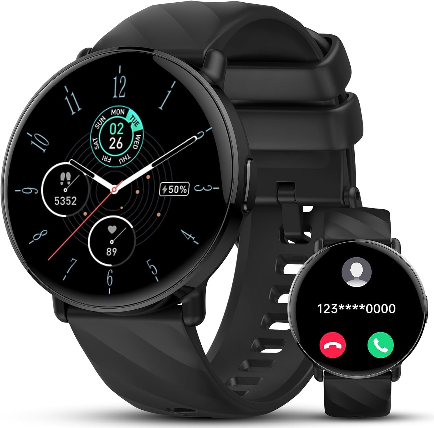 Smartwatch for Men Women with ChatGPT AI Assistant, 1.39″ HD Touch Screen Fitness Watch with Bluetooth Call, 112+ Sport Modes Activity Tracker USB-C Fast Charging, IP68 Waterproof for Android iOS