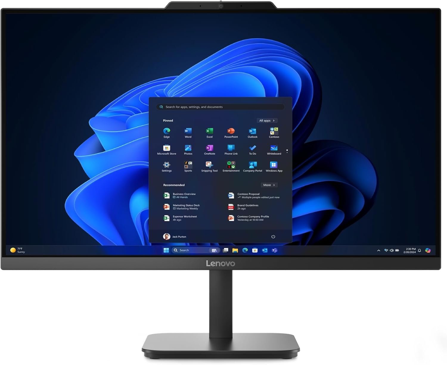 Lenovo 24 IdeaCentre All-in-One Desktop Computer, 16GB DDR4, 512GB PCIe SSD, Intel Processor, WiFi 6, Ebony Black, Windows 11 Home