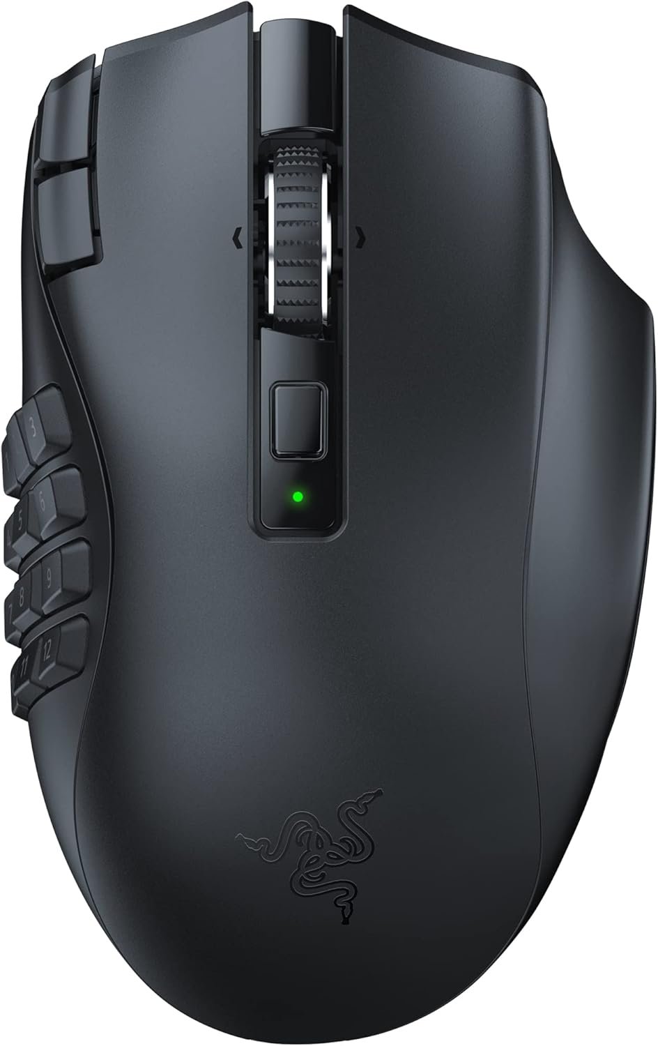 Razer Naga V2 HyperSpeed Wireless MMO Gaming Mouse: 19 Programmable Buttons – HyperScroll Technology – Focus Pro 30K Optical Sensor – Mechanical Mouse Switches Gen-2 – Up to 400 Hr Battery Life