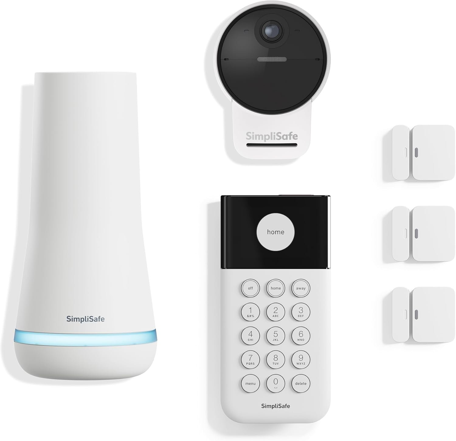 SimpliSafe 6 Piece Wireless Home Security System with Outdoor Camera – Optional 24/7 Professional Monitoring – No Contract – Compatible with Alexa and Google Assistant