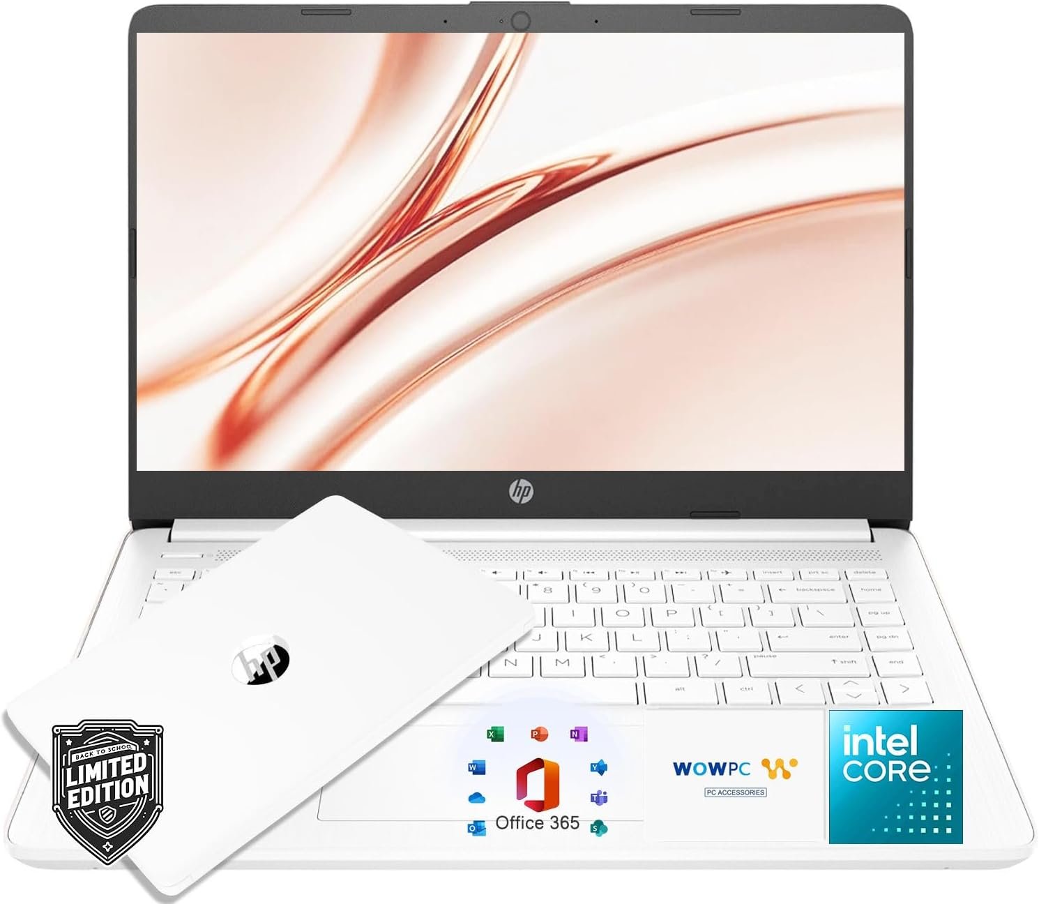 HP New Ultrabook Laptop with Copilot AI | 16GB RAM – 512GB SSD | 2026 Edition – Intel Core | Microsoft Office 365 Included, Webcam, Thin & Portable | Windows 11 no Mouse