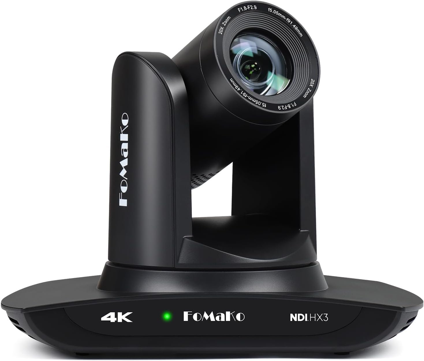 FoMaKo 4K HDMI PTZ Camera NDI AI Auto-Tracking(Gen 3), NDI HX3 Certified, 20X Optical Zoom,USB 3.0 LAN HDMI PTZ Camera 4K for Church, Worship, Education, Conferences,(NDI License Included), K20UH
