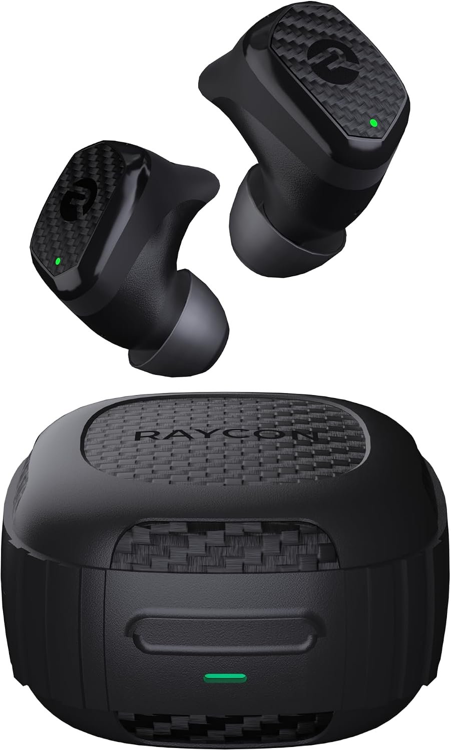 Raycon Impact Earbuds Military-Grade Impact Resistant, IP67 Bluetooth Earbuds with Stereo Sound, 90 Hours of Battery Life, Active Noise Cancellation (Black)