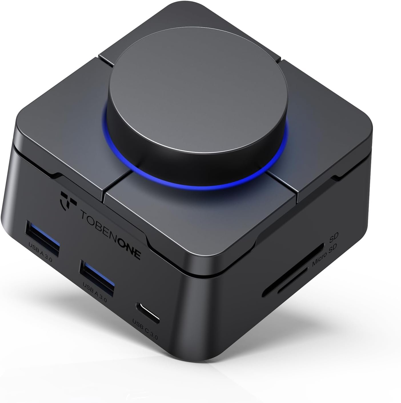 TobenONE Laptop Docking Station Dual Monitor 4K Display, 11-in-1 USB C Hub with DIY Programmable Shortcuts & Volume Knob for Windows, 2 HDMI, 5 Gbps USB C/A, 100W PD, Gigabit Ethernet, SD/TF, Audio