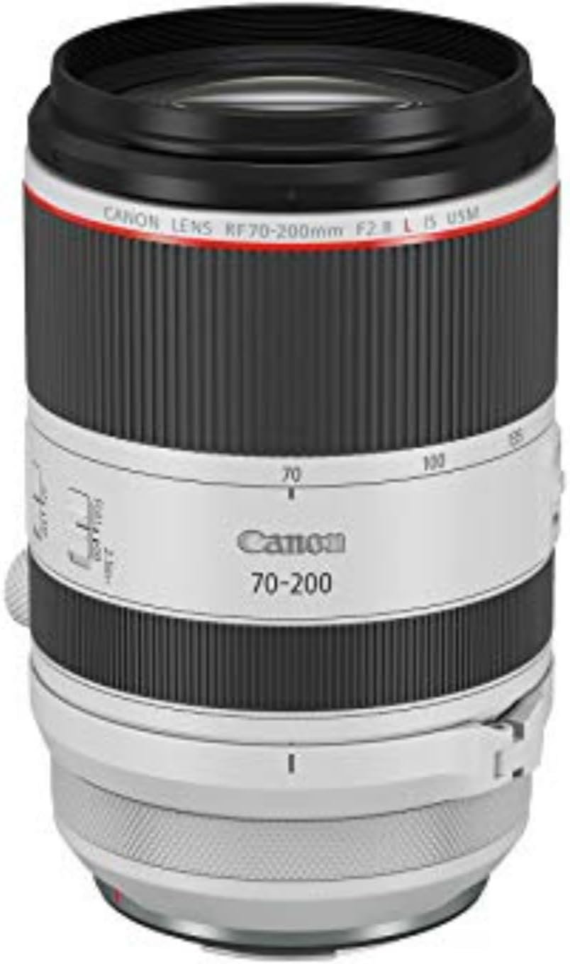 Canon RF70-200mm F2.8 L is USM Lens, Mirrorless Telephoto Zoom Lens, Compatible with EOS R Series APS-C and Full-Frame Cameras, Image Stabilization, Landscape and Sports Photography, White