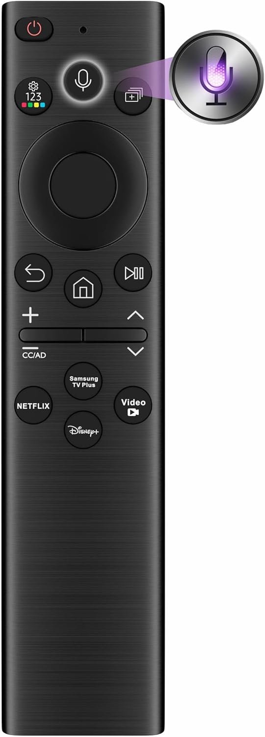 Replacement for Samsung Smart TV Remote Control 2026-2019 | Universal, Bluetooth, Voice, No Rechargeable, No Solar