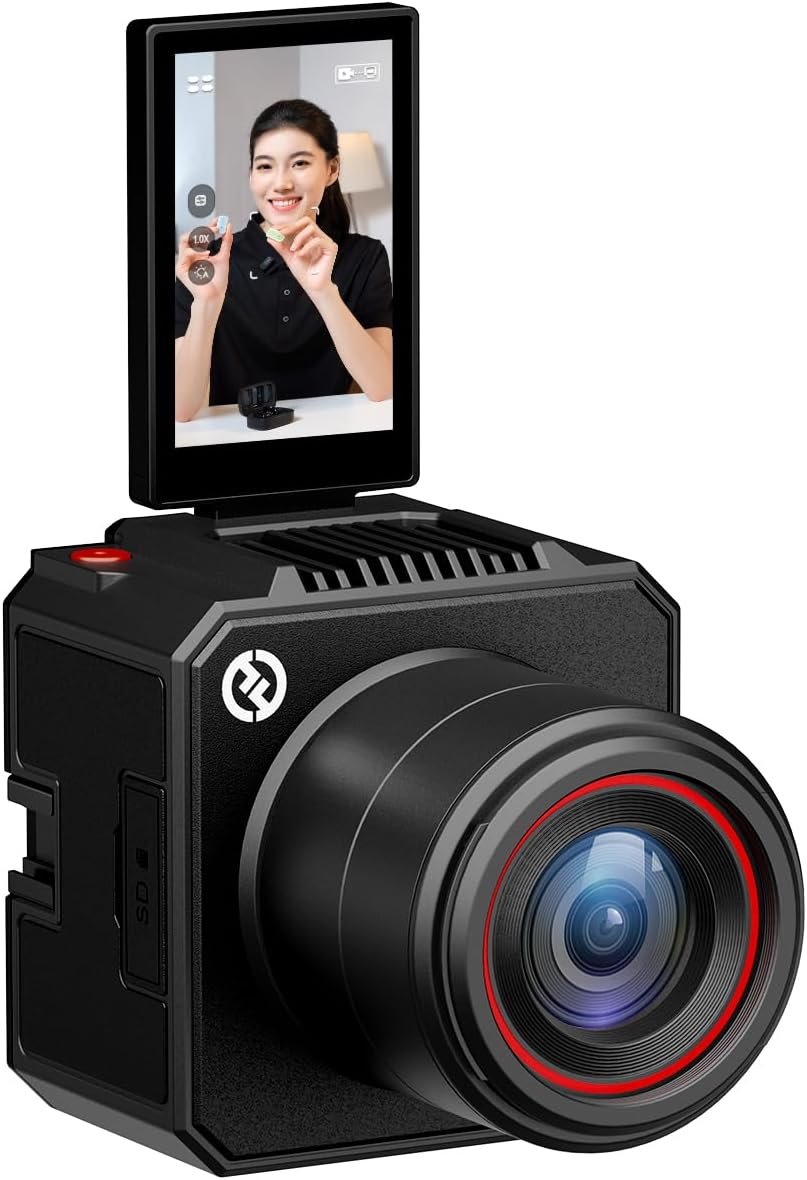 Hollyland VenusLiv Air Live Streaming Camera,1/1.3″ CMOS/F1.05 Custom Lens,4K30p/UVC/HDMI Video Output,Built for 24/7 Streaming,AI Tuning/Green Screen/Image Overlay/Skin Beauty/Color Correction