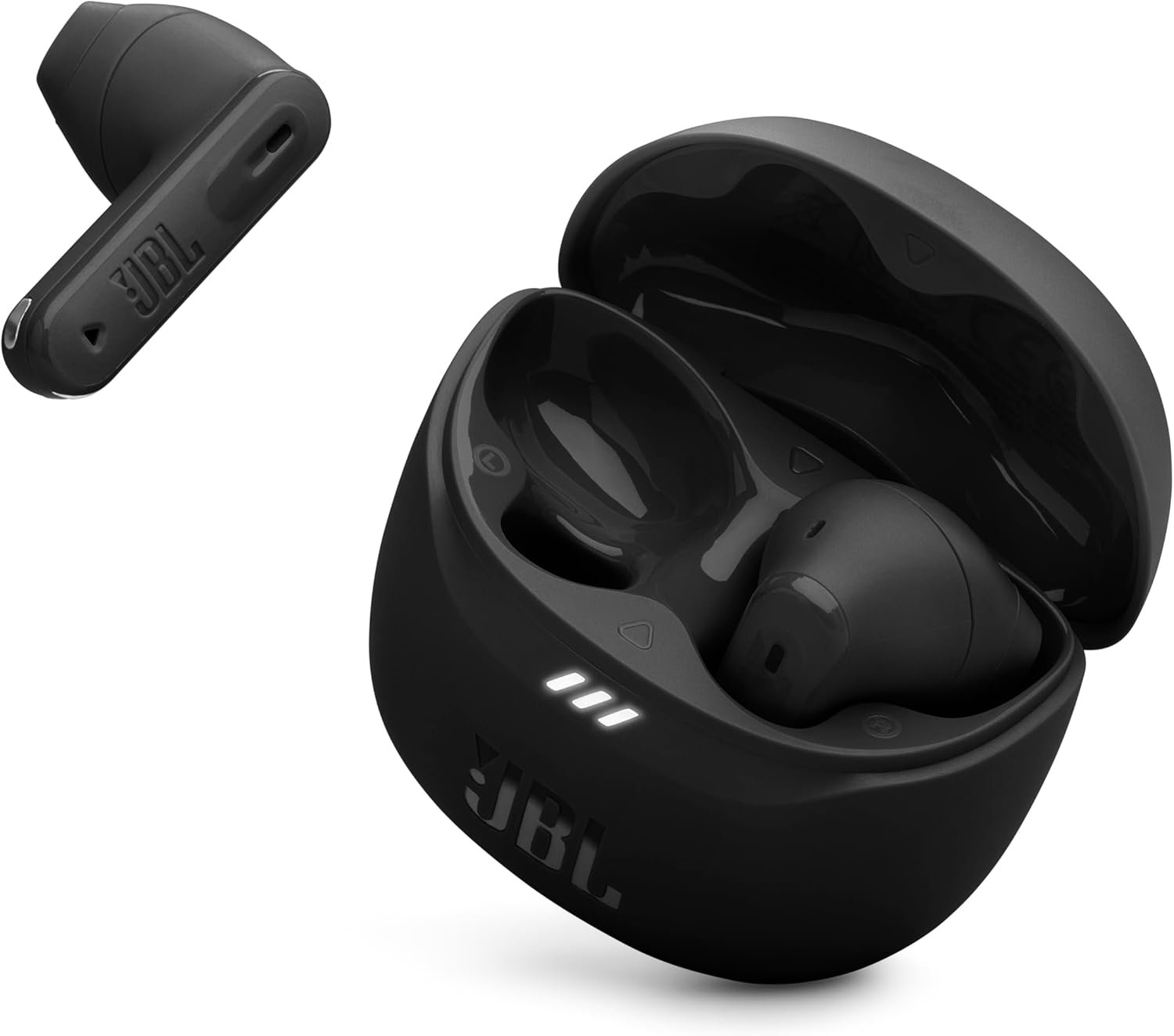 JBL Tune Flex 2 – True Wireless Noise Cancelling Earbuds with JBL Spatial Sound and Smart Ambient Technology, 6 mics for Perfect Calls, up to 48Hrs of Playback, IP54 Dust & Water Resistant (Black)