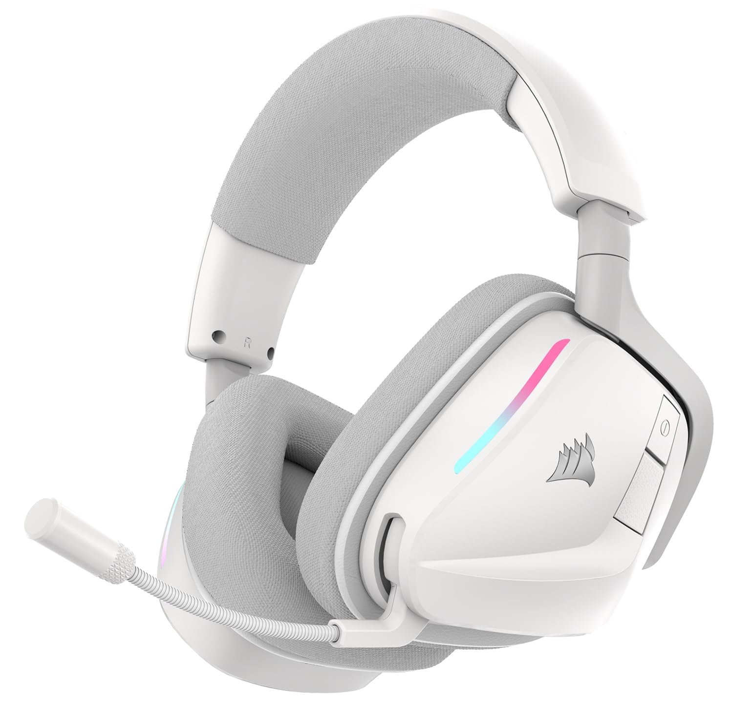 Corsair Void v2 Wireless Gaming Headset with Bluetooth for PC, PS5, PS4, Switch, Mobile – Dolby Atmos, 70 Hr Battery, Dual Wireless, Lightweight, Fast Charging – White | For PC, PS5, PS4, Switch & Mobile ,Dolby Atmos, 70 Hours Battery Life, Double Wireless, Fast Charge