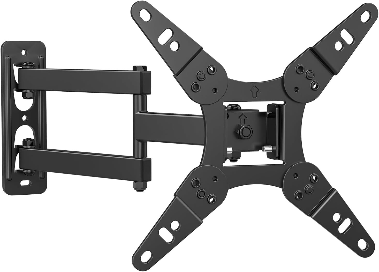 IWORKBOARD 32+ 40 inch Full Motion TV Wall Mount for 13-43″ TVs & Monitor, 360° Rotating Small TV Mount Bracket, Articulating Swivel Tilting Extension, Max VESA 200x200mm, Single Studs, 55 lbs