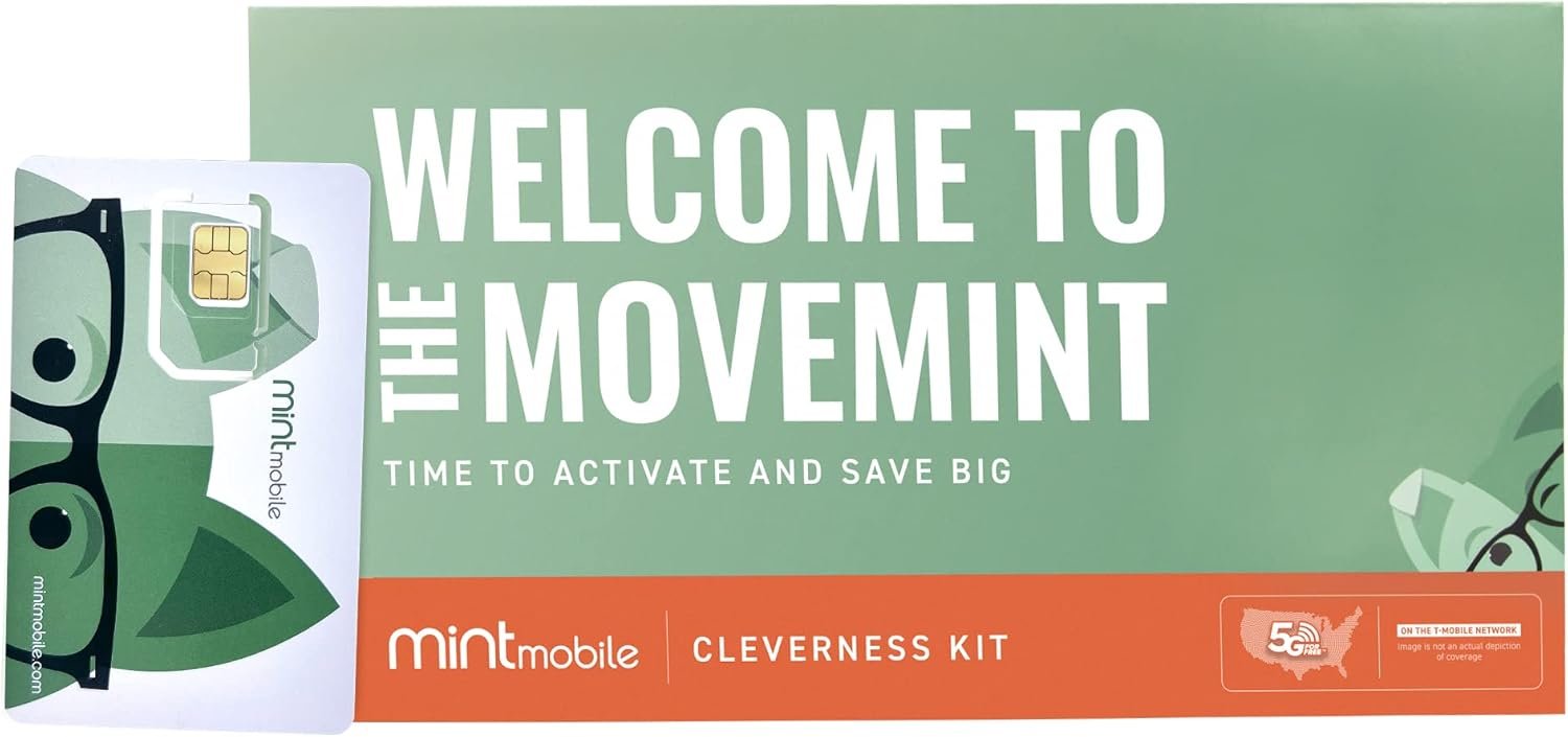 $20/mo. Mint Mobile Phone Plan with 17GB of 5G-4G LTE Data + Unlimited Talk & Text for 3 Months (3-in-1 SIM Card)