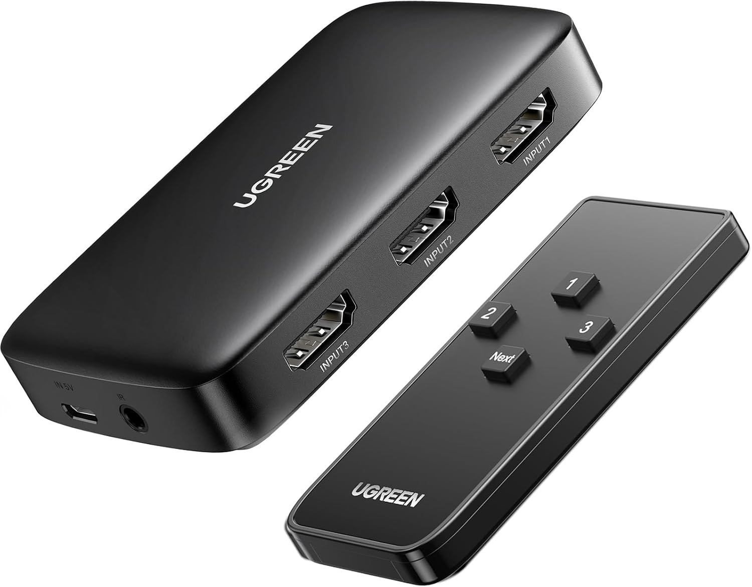 UGREEN HDMI Switch 3 in 1 Out 4K HDMI Splitter with Remote Supports HDR CEC 3D HDCP1.4 HDMI 3 Port Box Hub 4K 30Hz, Compatible with Switch/Switch 2 PS5 PS4 Xbox Fire Stick Roku Apple TV PC