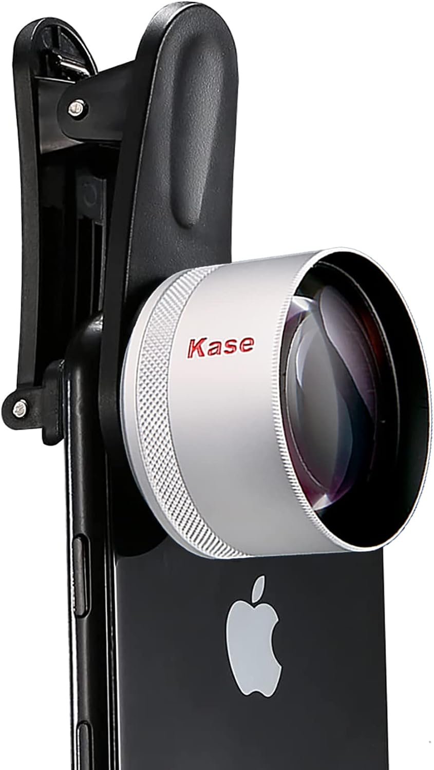 Kase HD Master Macro Lens for iPhone 17 16 15 14 13 12 Samsung Pixel Android, Macro Photography Phone Camera Lens Attachment, Long Shoot Distance 40-85mm