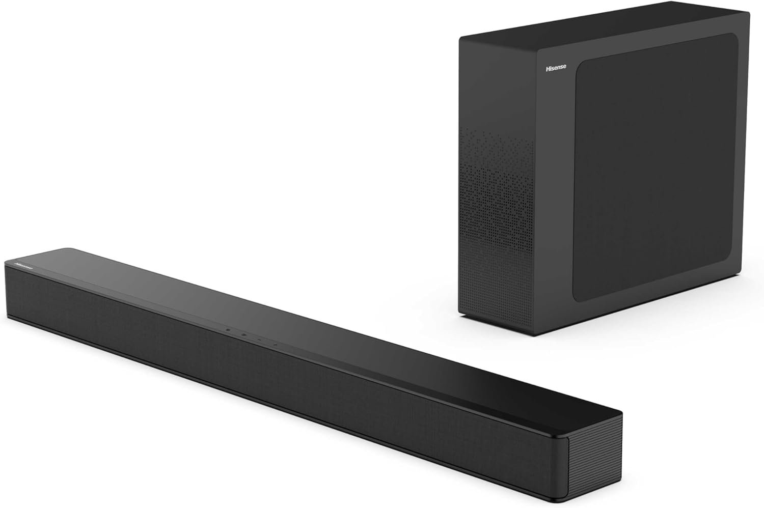 Hisense HS2100 2.1ch Soundbar with Wireless Subwoofer, Dolby Audio, DTS Virtual:X, HDMI ARC, Bluetooth 5.3, Remote Control, 6 EQ Modes
