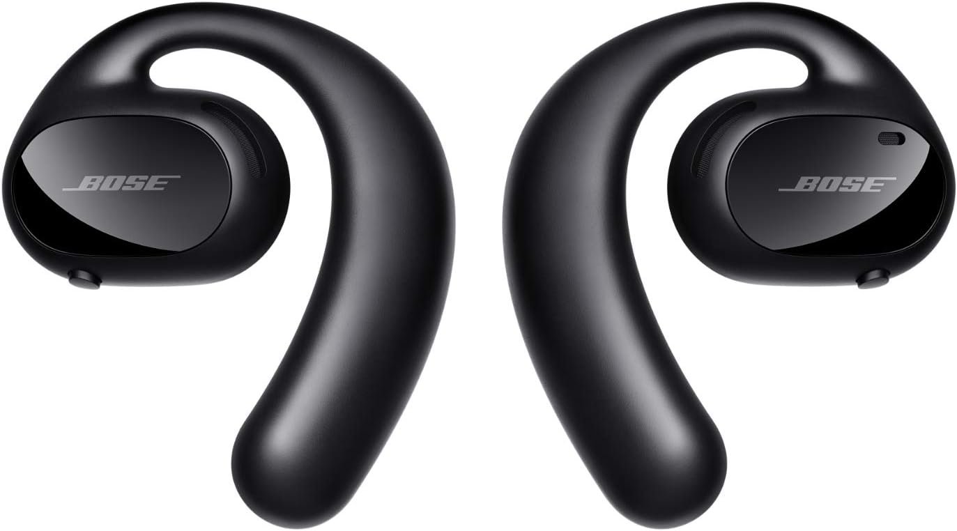Bose Sport Open Earbuds — True Wireless Open Ear Headphones – Sweat Resistant for Running, Walking and Workouts, Black