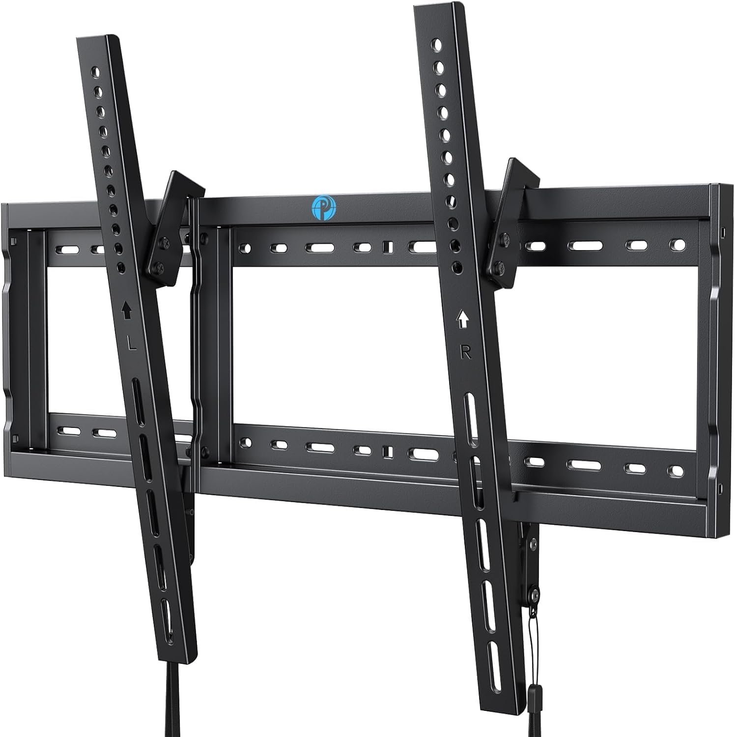 Pipishell Tilt TV Wall Mount Bracket Low Profile for Most 37-90 Inch LED LCD OLED Plasma Flat Curved TVs, Large Tilting Mount Fits 16″-24″ Wood Studs Max VESA 600x400mm Holds up to 132lbs