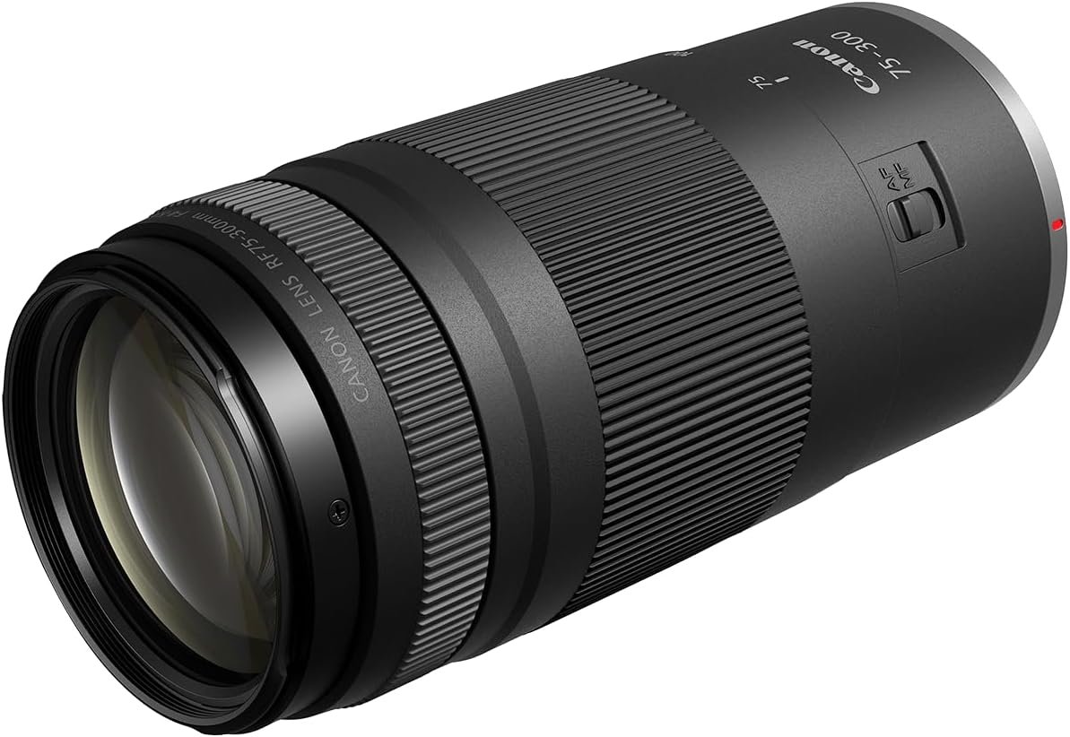 Canon RF75-300mm F4-5.6, Telephoto Zoom Lens, Compatible with EOS R Series Mirrorless Cameras