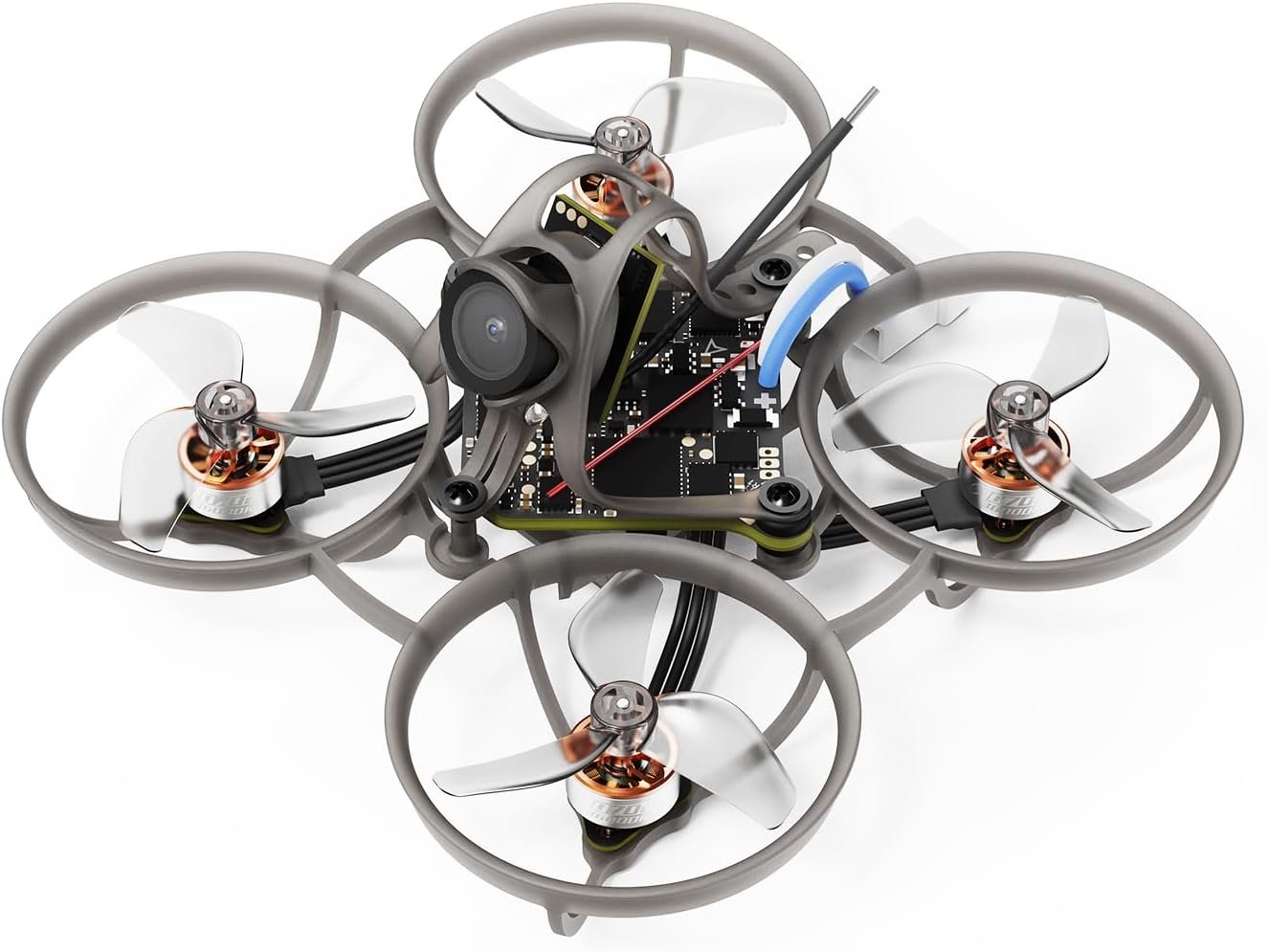 BETAFPV Air65 II Brushless Whoop Quadcopter, Ultralight 1S 65mm Micro Drone with Matrix 1S 5IN1 II 12A FC, 0702 36000KV Motor, 1207 3-Blade Prop, C03 Camera, Air II Canopy&Frame for Champion FPV Quad