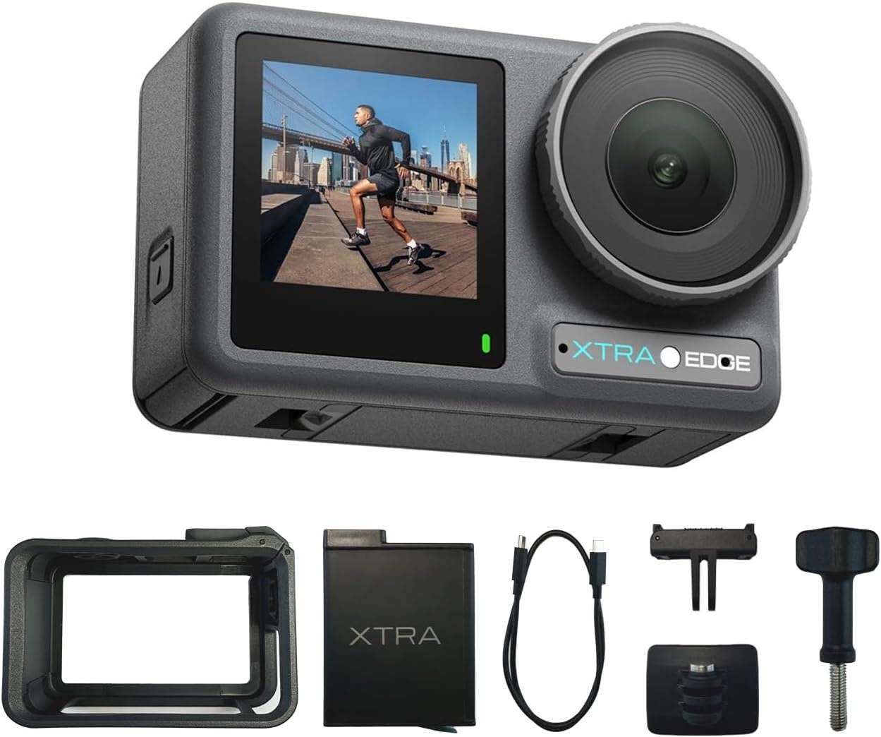 Action Camera, 1/1.3″ Sensor & 4K Cinematic Video, Hyper Stabilization, Waterproof Camera to 52 Ft, 3-Hour Battery, Universal Quick Mount, Vlogging Camera for Adventure Photography