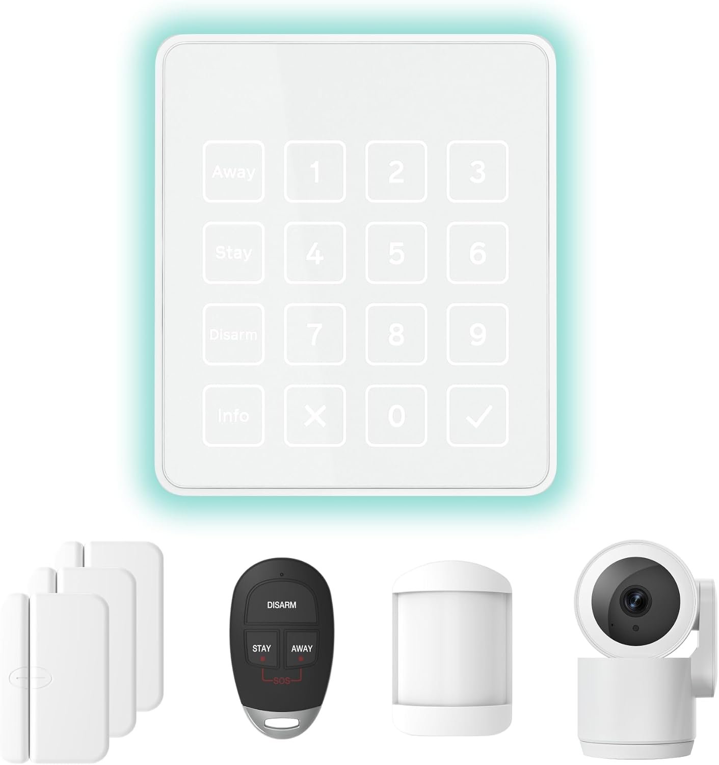 Home Security System – 3-Month Free 24/7 Professional Monitoring, Wireless DIY Alarm Hub, Expandable, Easy Setup, Mobile App Control