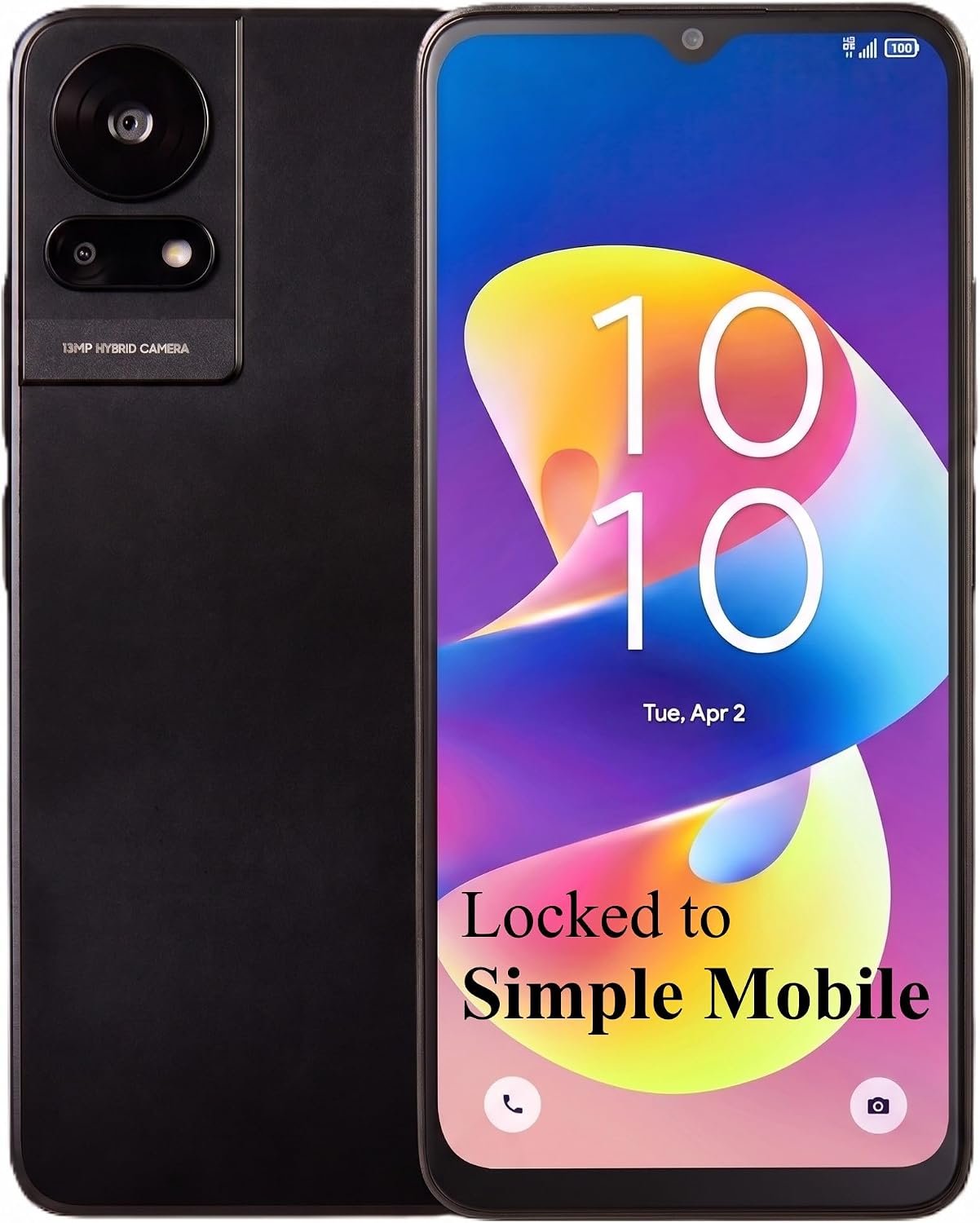 Simple Mobile TCL 50 LE Prepaid Smartphone 64GB, Android 14, 4000mAh Battery, 6.6” HD+ Display | Affordable 4G LTE Prepaid Cell Phone by ALCATEL | Prepaid Activation