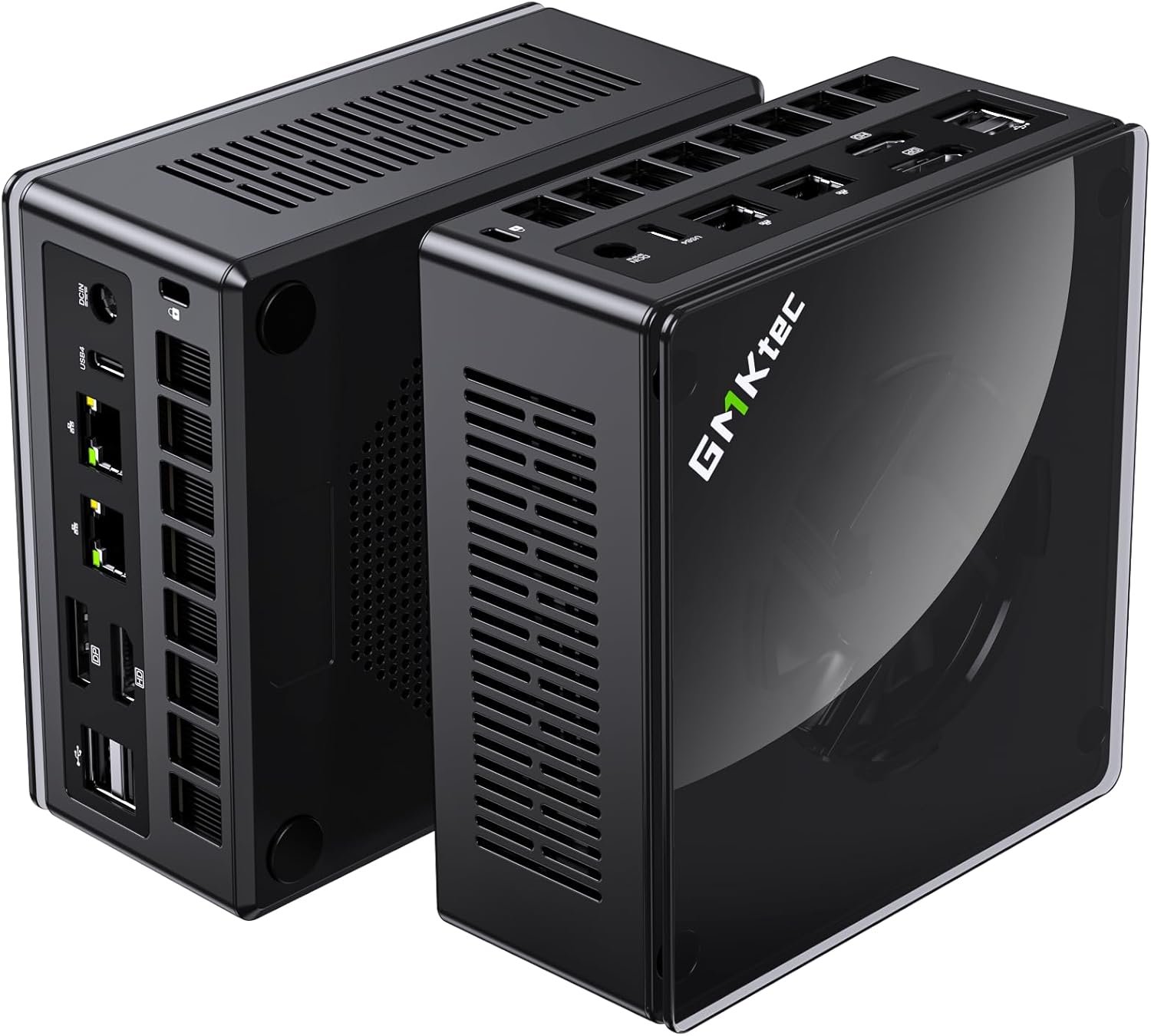 GMKtec Gaming Mini PC K8 Plus AMD Ryzen 7 8845HS(8C/16T, up to 5.1GHz) 32GB DDR5 RAM 2TB SSD, Desktop Computer Dual NIC 2.5G, HDMI 2.1, USB4