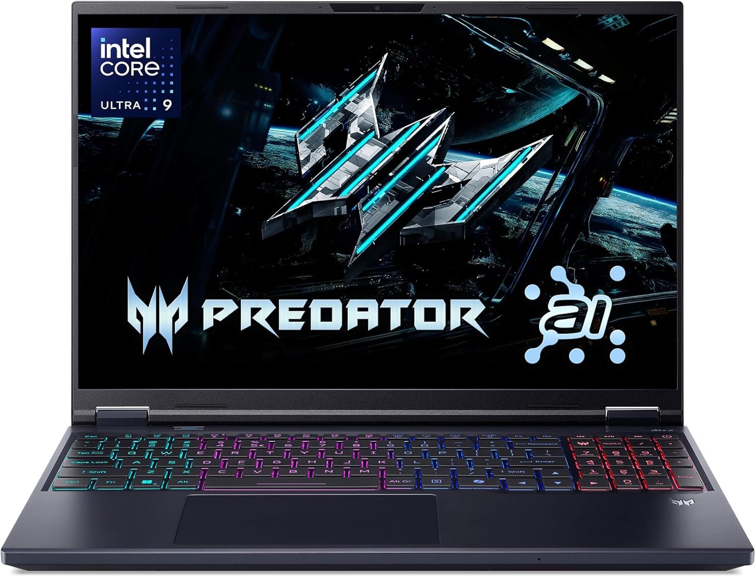 acer Predator Helios Neo 16 AI Gaming Laptop | Intel Core Ultra 9 Processor 275HX | NVIDIA GeForce RTX 5070 Ti | 16″ WQXGA 240Hz G-SYNC | 16GB DDR5 | 1TB Gen 4 SSD | Killer Wi-Fi 6E | PHN16-73-92B8