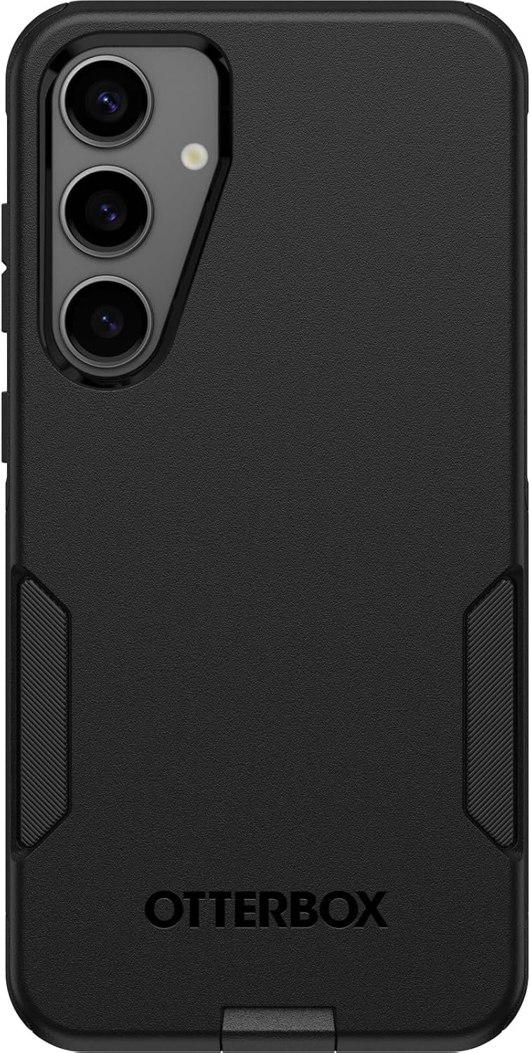 OtterBox Samsung Galaxy S24+ Commuter Series Case – Black, Slim & Tough, Pocket-Friendly, with Port Protection