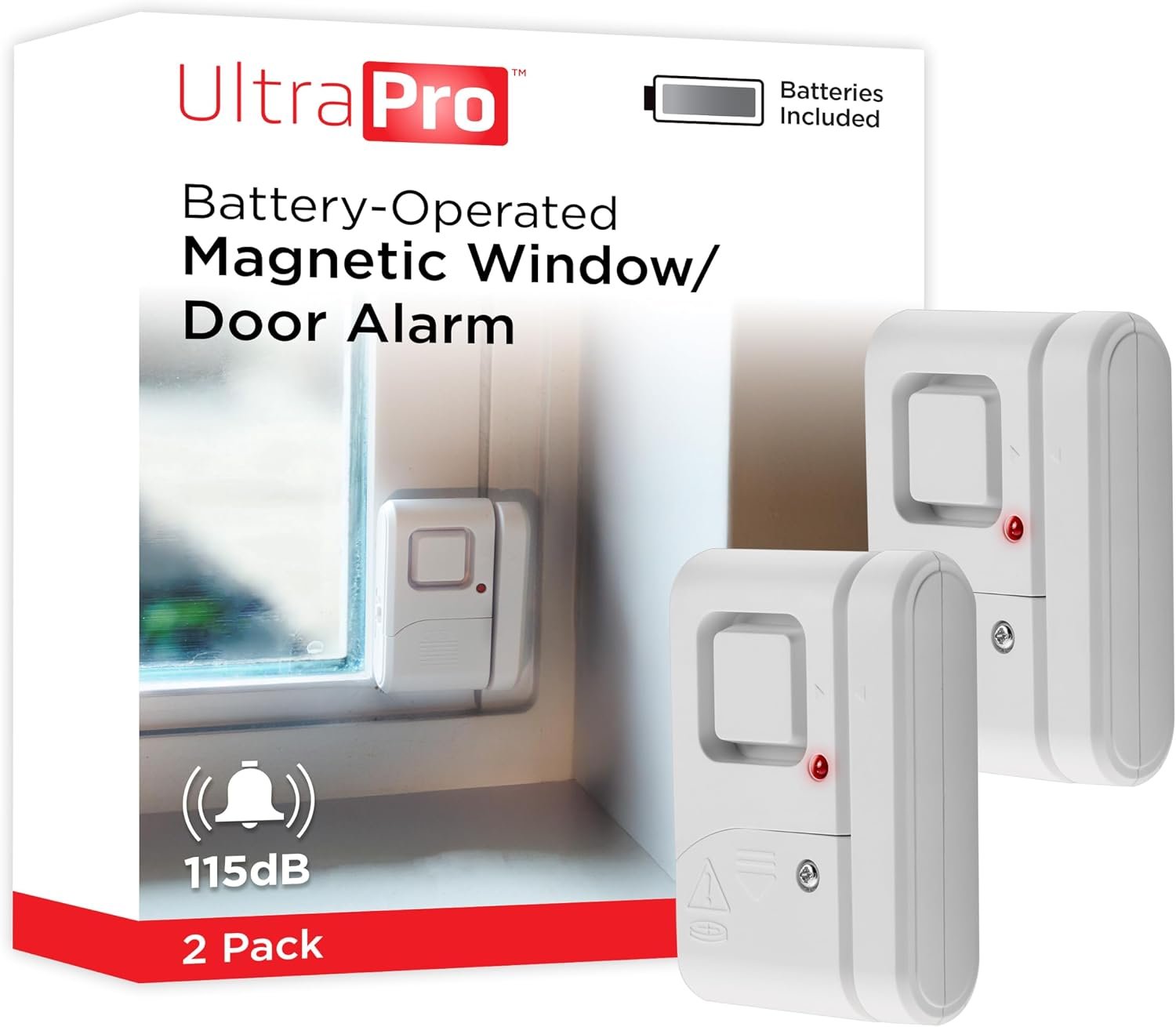 Magnetic Window and Door Alarm (2-Pack)