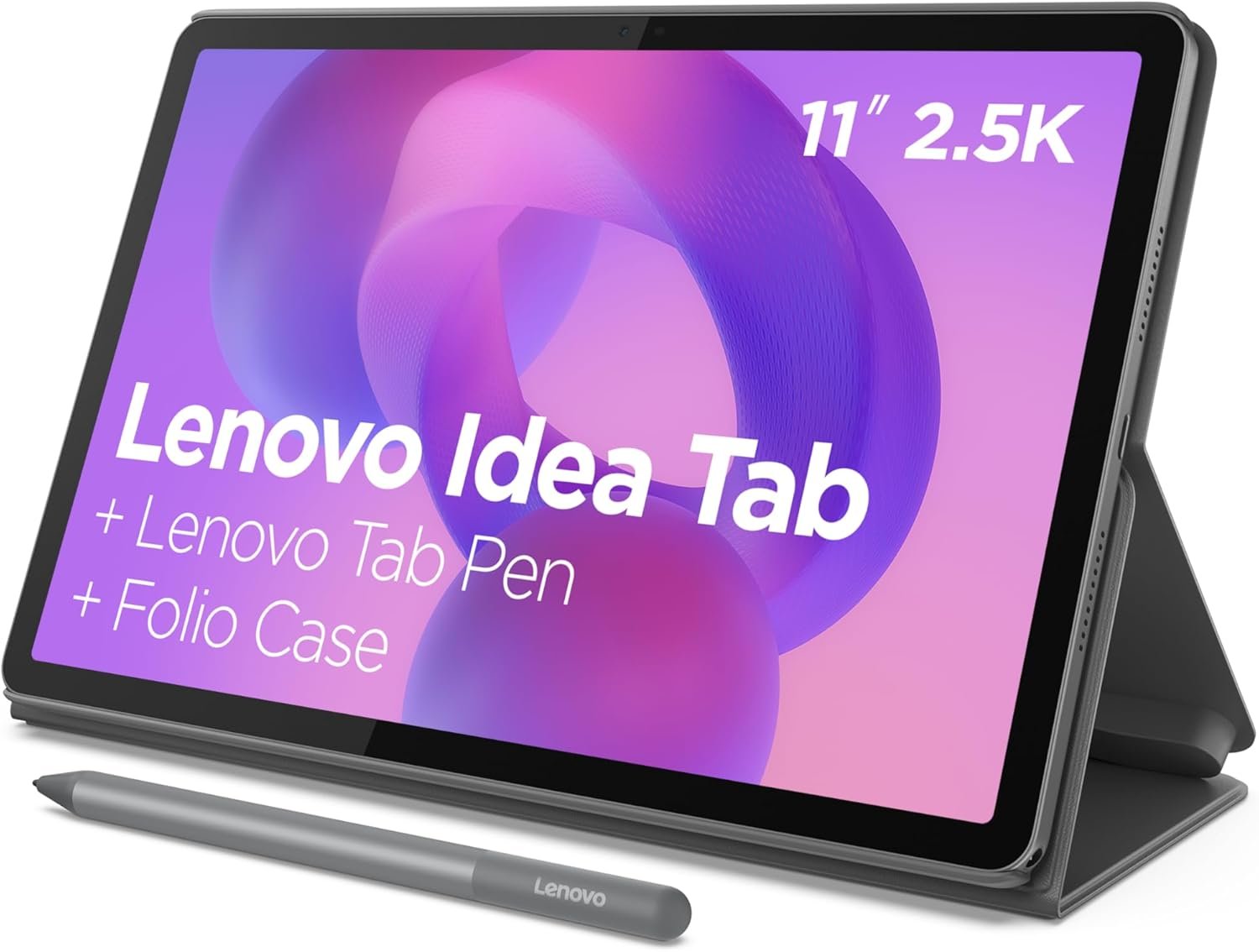 Lenovo Idea Tab – College Tablet – 11″ 2.5K IPS Touchscreen Display – 90Hz – MediaTek Dimensity 6300-8 GB Memory – 256 GB Storage – Integrated Arm Mali-G57 MC2 – Tab Pen and Folio Case