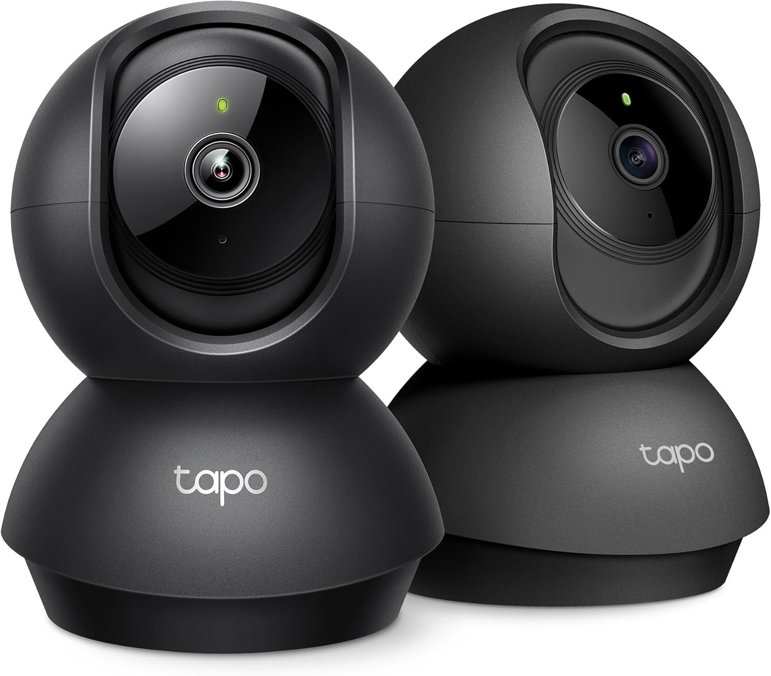 Tapo 2K Indoor Pan/Tilt Wired Security Camera – Works as a Baby Monitor & Pet Camera, Motion Detection, 2-Way Audio, Siren, Night Vision, No-Subscription Local Storage or Optional Cloud, C211 (2-Pack)
