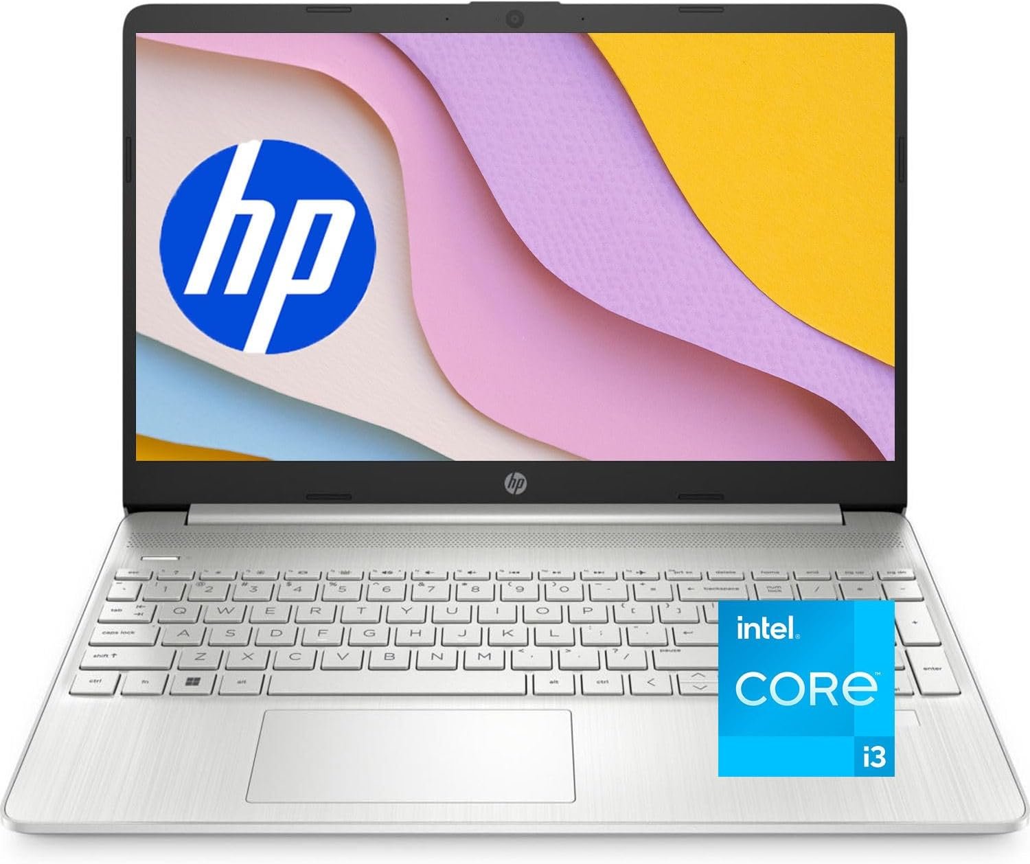 HP 15.6 Ultrabook FHD Laptop, Intel Core i3-1215U, 8GB RAM, 256GB PCIe SSD, Fingerprint Reader, Thin & Portable,Fast Charge, Windows 11, for Work & Study