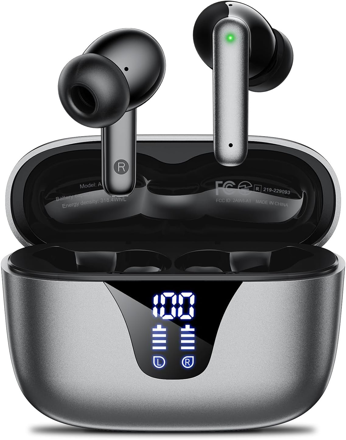 Wireless Earbuds, 50H Playtime Ear Buds – Greige