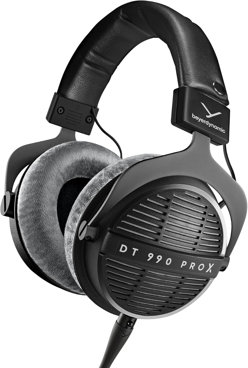 beyerdynamic DT 990 Pro X 48 ohm Wired Over-Ear, Open Back Professional Recording Studio Monitor Headphones for Mixing, Editing, Critical Listening, DJ Stereo Headsets, Made in Germany, Black w/Gray